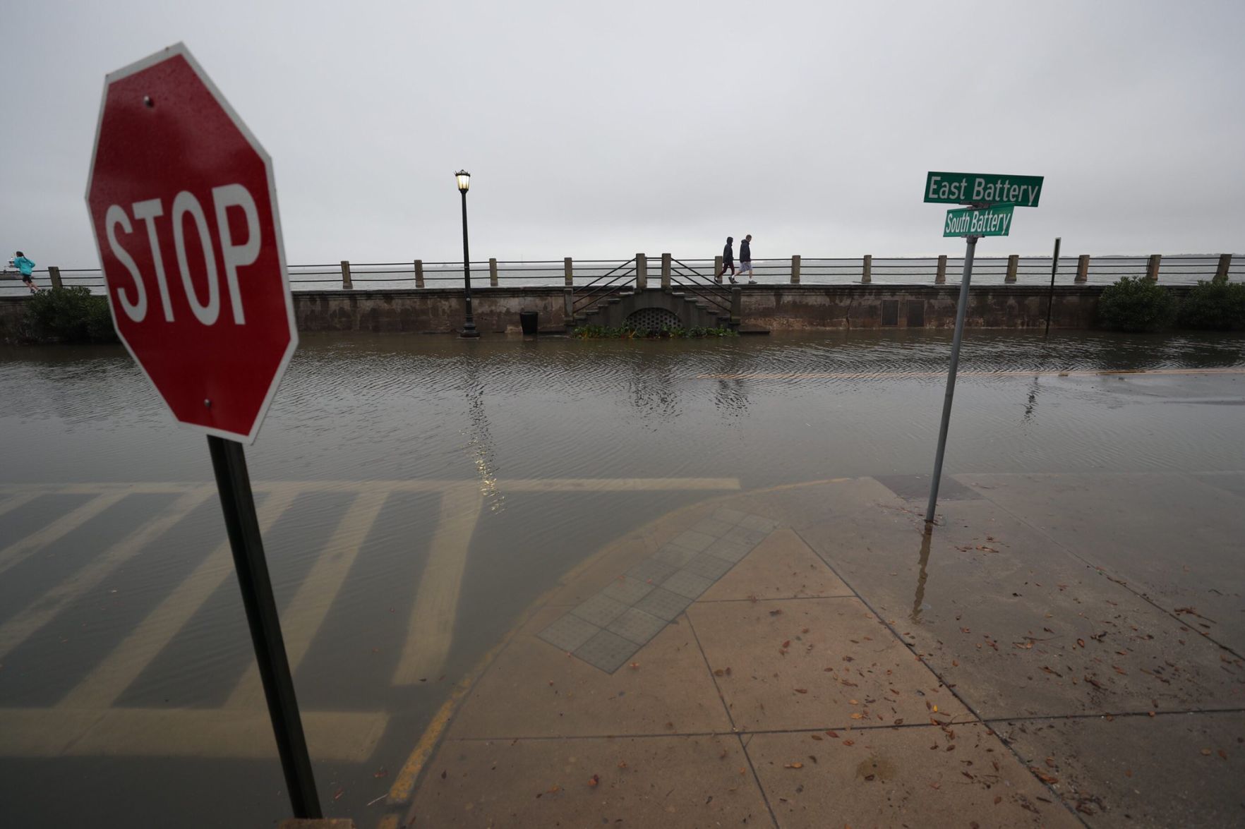 East and south battery flooding, Feb. 20